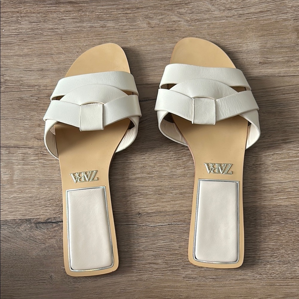Zara Women's White Sandals Size 40